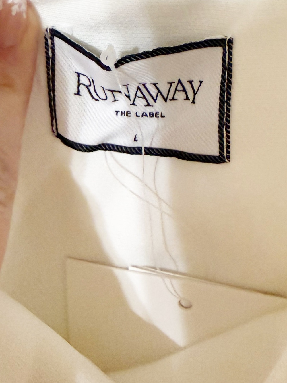 Runaway The Label Elodie Jacquard Floral Puff Mini Dress Revolve size large - Picture 7 of 9